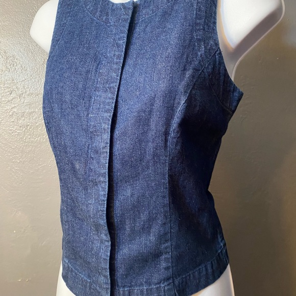 BANANA REPUBLIC DENIM Snap Front Vest/Tank - Picture 14 of 16